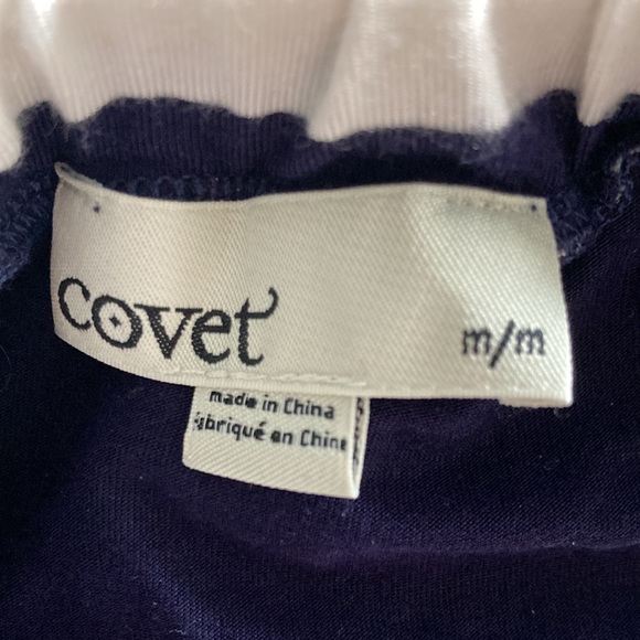 Covet striped a-line asymmetrical skirt - Picture 7 of 8